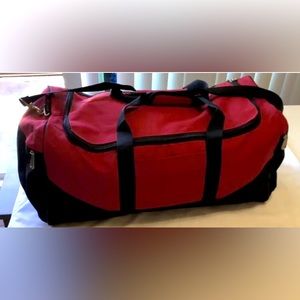 Zoom Gear Large Canvas and Nylon Heavy Duty Duffel Bag, Gym, Sports, Travel